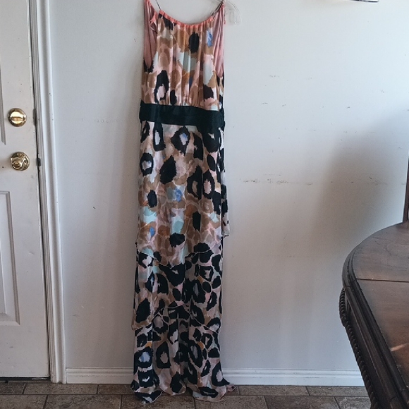Matthew Williamson Coral and Tan Dress - Picture 1 of 6